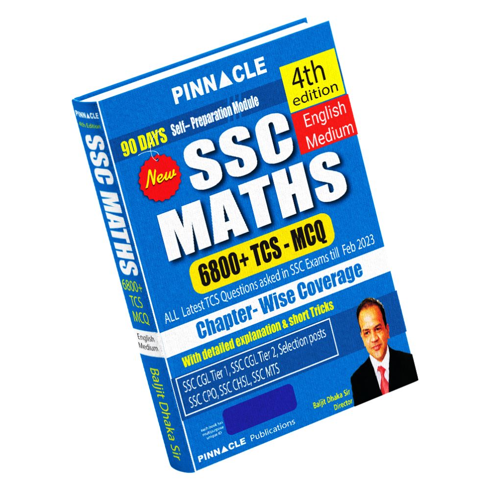SSC Maths 6800 TCS MCQ English medium 4th edition 